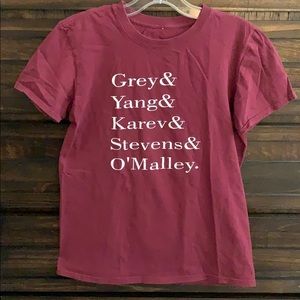 Grey’s Anatomy t-shirt merch